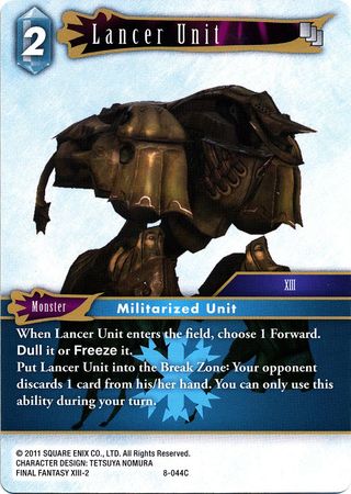 Lancer Unit 8 044C Common Opus VIII Collection Singles Lancer Unit 8 044C Common Opus VIII Collection Singles
