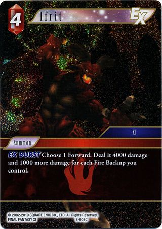 Ifrit 8 003C Common Foil Opus VIII Collection Foil Singles Ifrit 8 003C Common Foil Opus VIII Collection Foil Singles