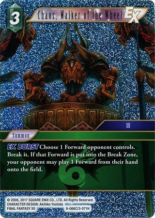 Chaos Walker Of The Wheel Final Fantasy Tcg Trollandtoad