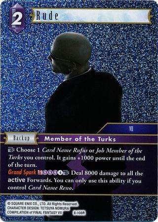 Rude 8 108R Rare Foil Opus VIII Collection Foil Singles Rude 8 108R Rare Foil Opus VIII Collection Foil Singles