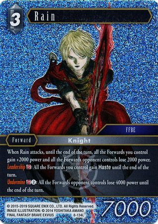 Rain 8 134L Legend Foil Opus VIII Collection Foil Singles Rain 8 134L Legend Foil Opus VIII Collection Foil Singles