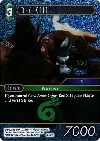 Red XIII 8 142S Starter Foil Opus VIII Collection Foil Singles Red XIII 8 142S Starter Foil Opus VIII Collection Foil Singles