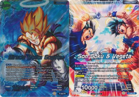 Dragon Ball Super Card Game Promo Son Goku /& Vegeta Miracle Strike Gogeta