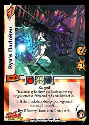 Ryu s Hadoken SF01 063 Rare UFS UFS SF01 Street Fighter Singles Ryu s Hadoken SF01 063 Rare UFS UFS SF01 Street Fighter Singles