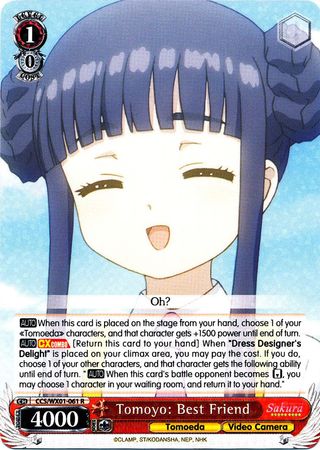 Tomoyo Best Friend CCS WX01 061EN Rare R Tomoyo Best Friend CCS WX01 061EN Rare R