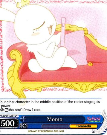 Momo CCS WX01 091EN Common C Weiss Schwarz Cardcaptor Sakura Clear Card Booster Set Momo CCS WX01 091EN Common C Weiss Schwarz Cardcaptor Sakura Clear Card Booster Set