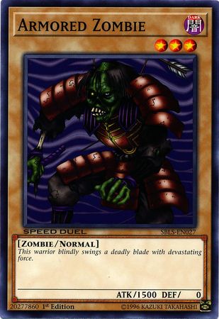 Armored Zombie SBLS EN027 Common 1st Edition Speed Duel Arena of Lost Souls Singles Armored Zombie SBLS EN027 Common 1st Edition Speed Duel Arena of Lost Souls Singles