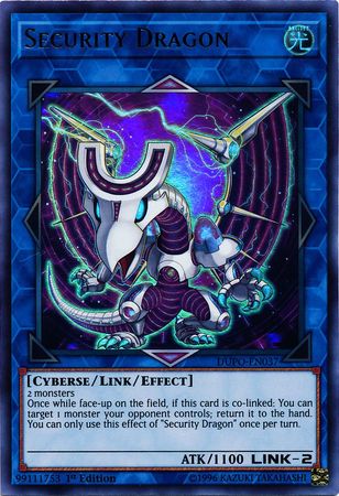 Security Dragon DUPO EN037 Ultra Rare 1st Edition Security Dragon DUPO EN037 Ultra Rare 1st Edition