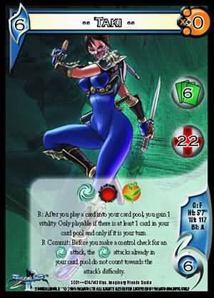 Taki SC01 074 Rare UFS UFS SC01 Soul Calibur 3 Singles Taki SC01 074 Rare UFS UFS SC01 Soul Calibur 3 Singles