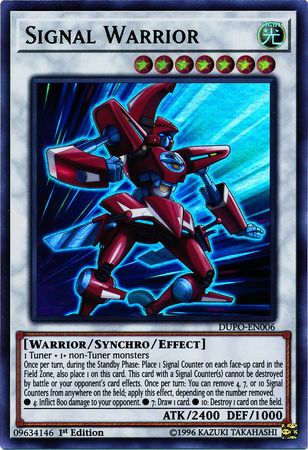 Signal Warrior DUPO EN006 Ultra Rare 1st Edition Duel Power 1st Edition Singles Signal Warrior DUPO EN006 Ultra Rare 1st Edition Duel Power 1st Edition Singles