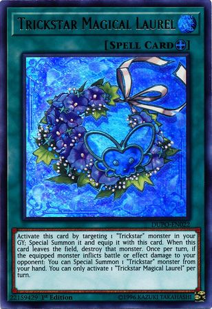 Trickstar Magical Laurel DUPO EN022 Ultra Rare 1st Edition Trickstar Magical Laurel DUPO EN022 Ultra Rare 1st Edition