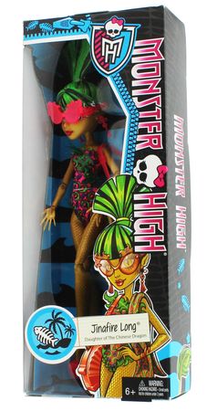 Mattel Justice Exclusive 2013 Monster High Swim Class Jinafire Long Figure Mattel Justice Exclusive 2013 Monster High Swim Class Jinafire Long Figure