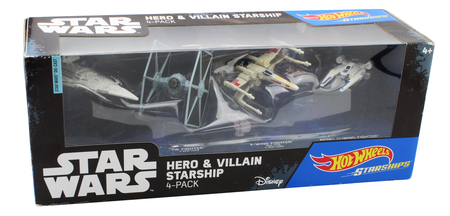 Hot Wheels Star Wars Hero Villian Starship 4 Pack Star Wars Action Figures Hot Wheels Star Wars Hero Villian Starship 4 Pack Star Wars Action Figures
