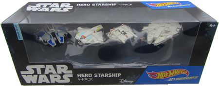 hot wheels star wars hero starship 4 pack