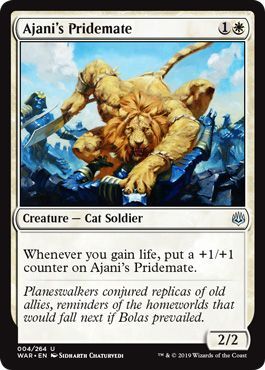 Ajani s Pridemate 004 264 War of the Spark Singles Ajani s Pridemate 004 264 War of the Spark Singles