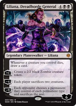 Liliana Dreadhorde General 097 264 War of the Spark Singles Liliana Dreadhorde General 097 264 War of the Spark Singles