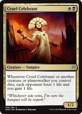 Cruel Celebrant 188 264 War of the Spark Singles Cruel Celebrant 188 264 War of the Spark Singles