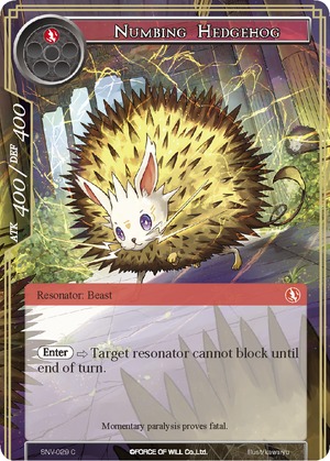 Numbing Hedgehog SNV 029 Common Force of Will Strangers of New Valhalla Singles Numbing Hedgehog SNV 029 Common Force of Will Strangers of New Valhalla Singles