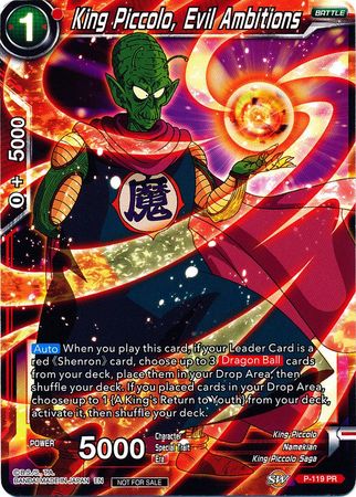 King Piccolo Evil Ambitions P 119 Promo King Piccolo Evil Ambitions P 119 Promo