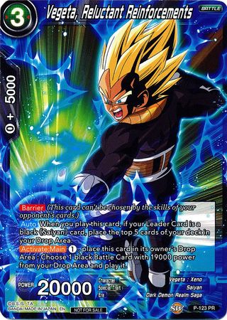 Vegeta Reluctant Reinforcements P 123 Promo Other Dragon Ball Super Promos Vegeta Reluctant Reinforcements P 123 Promo Other Dragon Ball Super Promos