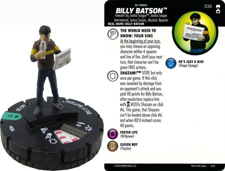 Billy Batson 026 Rebirth DC Heroclix Billy Batson 026 Rebirth DC Heroclix