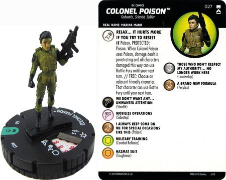 HEROCLIX DC REBIRTH #027 Colonel Poison *UC* 