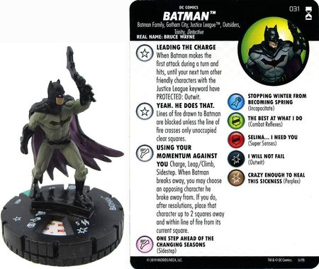 Heroclix DC Rebirth Fast Forces Batman #006 Rare w/ Card 