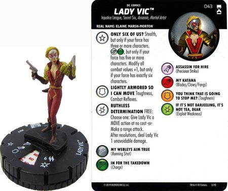 DC Heroclix Joker's Wild 043 Lady Shiva Rare 