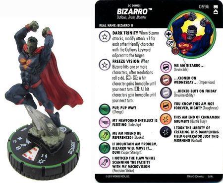 Bizarro 059b Rebirth DC Heroclix Bizarro 059b Rebirth DC Heroclix