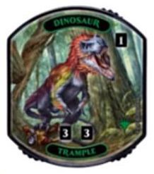 Dinosaur MTG Relic Token Ultra Pro Magic the Gathering Relic Tokens Dinosaur MTG Relic Token Ultra Pro Magic the Gathering Relic Tokens
