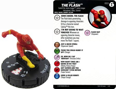 THE FLASH 003 Common DC Justice League Unlimited Heroclix Set #3 