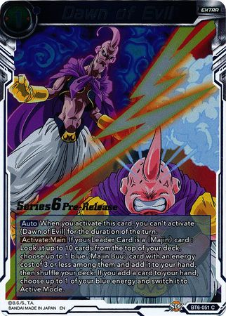 Dawn of Evil BT6 051 Prerelease Promo Dragon Ball Super Pre Release Promos Dawn of Evil BT6 051 Prerelease Promo Dragon Ball Super Pre Release Promos
