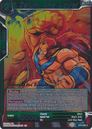 Zeiun The Loyal BT6 068 Prerelease Promo Zeiun The Loyal BT6 068 Prerelease Promo