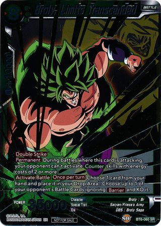 Broly Limits Transcended BT6 060 Event Pack Promo Dragon Ball Super Event Pack Promos Broly Limits Transcended BT6 060 Event Pack Promo Dragon Ball Super Event Pack Promos