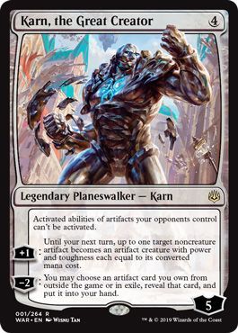 Karn the Great Creator 001 264 War of the Spark Singles Karn the Great Creator 001 264 War of the Spark Singles