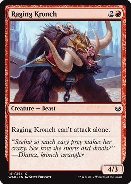 Raging Kronch 141 264 War of the Spark Singles Raging Kronch 141 264 War of the Spark Singles