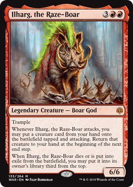 Ilharg the Raze Boar 133 264 War of the Spark Singles Ilharg the Raze Boar 133 264 War of the Spark Singles
