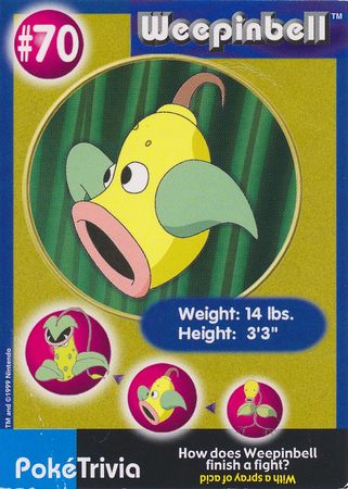 Weepinbell 70 PokeTrivia Mewtwo Strikes Back Collectible Movie Scene 5 Weepinbell 70 PokeTrivia Mewtwo Strikes Back Collectible Movie Scene 5