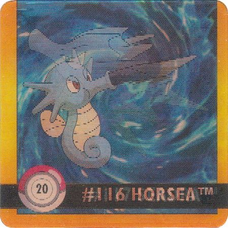 20 Horsea 116 Seadra 117 1998 Pokemon Flipz Artbox Premier Edition 20 Horsea 116 Seadra 117 1998 Pokemon Flipz Artbox Premier Edition