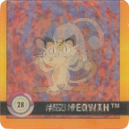 28 Meowth 53 Persian 54 1998 Pokemon Flipz Artbox Premier Edition 28 Meowth 53 Persian 54 1998 Pokemon Flipz Artbox Premier Edition