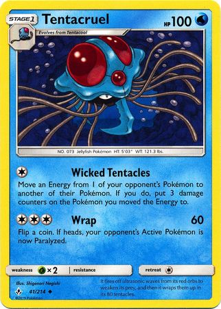 Tentacruel 41 214 Uncommon Sun Moon Unbroken Bonds Singles Tentacruel 41 214 Uncommon Sun Moon Unbroken Bonds Singles