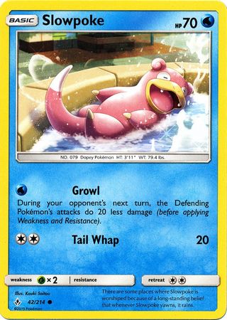 Slowpoke 42 214 Common Sun Moon Unbroken Bonds Singles Slowpoke 42 214 Common Sun Moon Unbroken Bonds Singles
