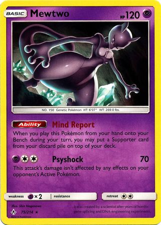 Mewtwo - Sun & Moon: Unbroken Bonds - Pokemon