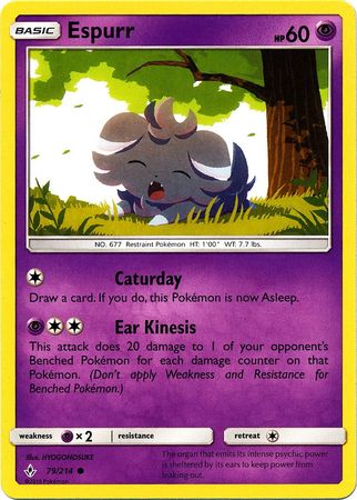 Espurr 79 214 Common Sun Moon Unbroken Bonds Singles Espurr 79 214 Common Sun Moon Unbroken Bonds Singles