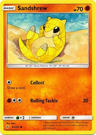 Sandshrew 83 214 Common Sandshrew 83 214 Common