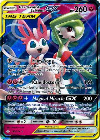 Gardevoir & Sylveon GX - 130/214 - Ultra Rare