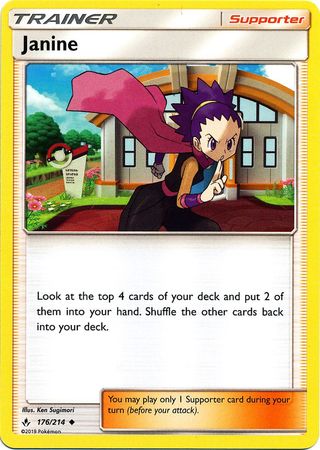 Janine 176 214 Uncommon Sun Moon Unbroken Bonds Singles Janine 176 214 Uncommon Sun Moon Unbroken Bonds Singles
