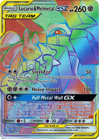 Lucario & Melmetal GX Pokemon TCG Online PTCGO SENT FAST 120/214