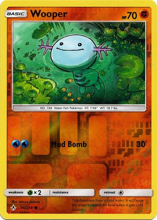 Wooper 96 214 Common Reverse Holo Sun Moon Unbroken Bonds Reverse Holo Singles Wooper 96 214 Common Reverse Holo Sun Moon Unbroken Bonds Reverse Holo Singles
