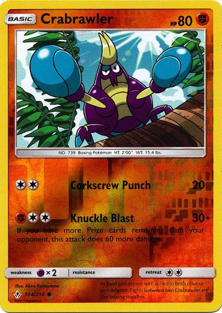 Crabrawler 084/198 Common Chilling Reign Pokemon Card Near Mint